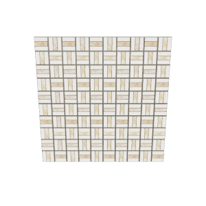 Elegant Wood Pattern Tile 3D - 3D Model