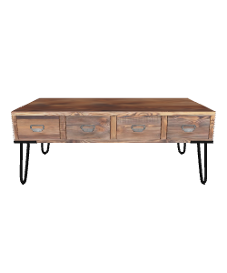 Rustic Wooden Coffee Table 3D - 3D Model