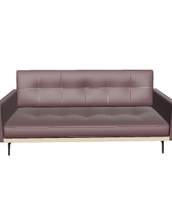 Contemporary Upholstered Sofa 3D Model - 3D Model