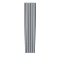 Vertical Ribbed Column Model 3D - Architectural 3D Model