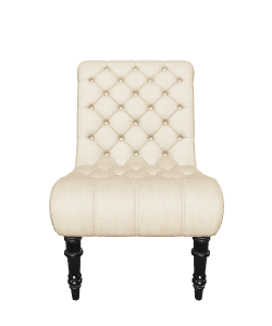 Elegant Tufted Accent Chair 3D - 3D Model