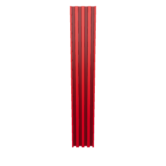 Stylized Vertical Red Pillars Model - 3D Model