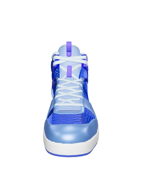 Stylish Blue Sneaker 3D Model - Footwear 3D Model