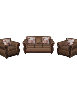 Elegant Vintage Sofa Set 3D - 3D Model