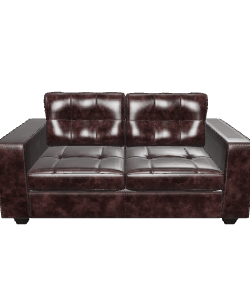 Stylish Leather Sofa 3D Model - 3D Model