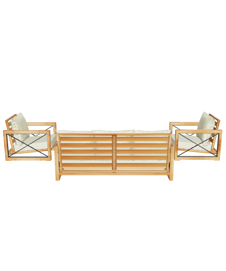 Modern Outdoor Sofa Set 3D - 3D Model
