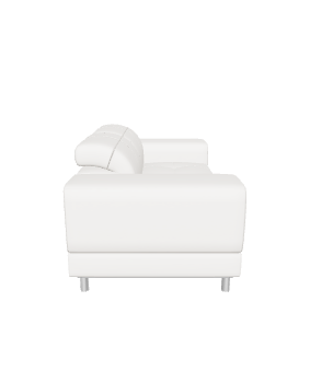 Elegant Minimalist White Sofa 3D Model - Furniture 3D Model