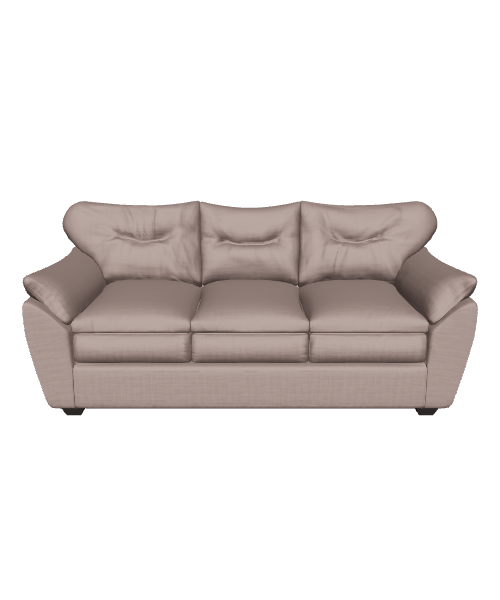 Stylish Fabric Sofa 3D Model - 3D Model