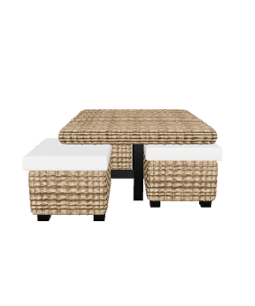 Stylish Outdoor Dining Table Set - Furniture 3D Model
