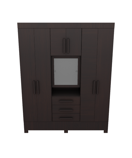 Elegant Modern Wooden Cabinet 3D - Furniture 3D Model