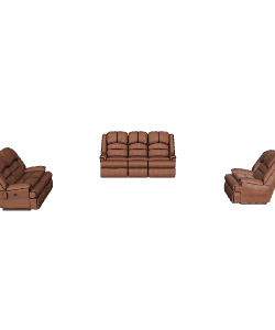 Stylish Reclining Sofa Set 3D - Furniture 3D Model