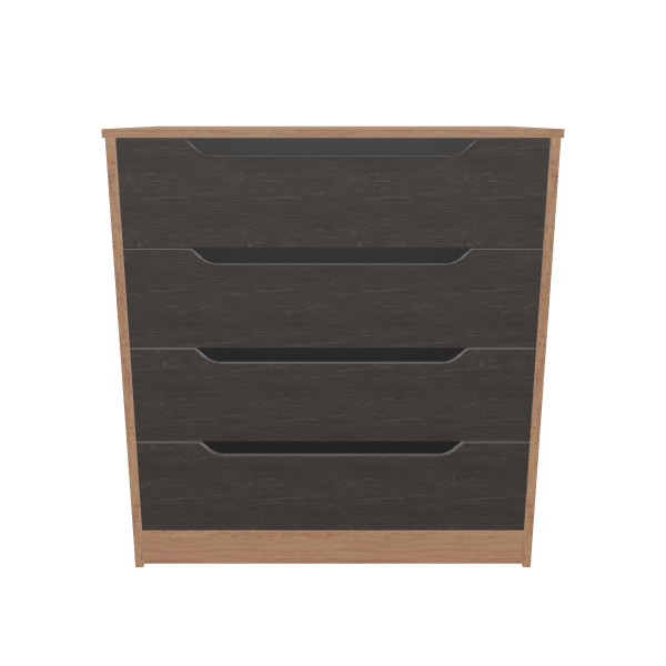 Stylish Wooden Drawer Chest Model - Furniture 3D Model