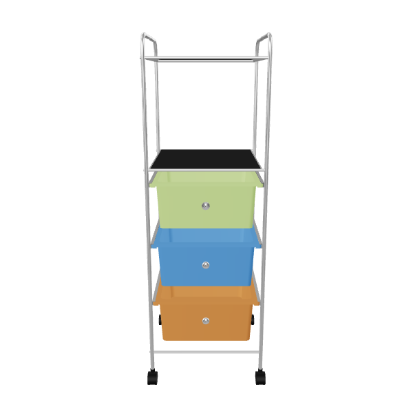 Colorful Storage Shelf Model 3D - Furniture 3D Model