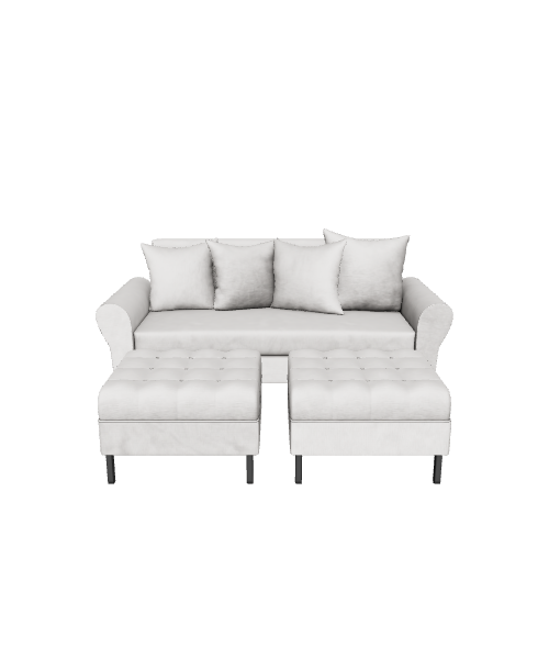 Cozy Modern Sofa Set 3D - 3D Model