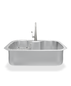 Stylish Kitchen Stainless Sink - 3D Model