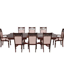 Classic Dining Table Set 3D Model - Furniture 3D Model