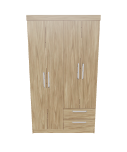 Modern Wooden Closet Corfe 3D - 3D Model