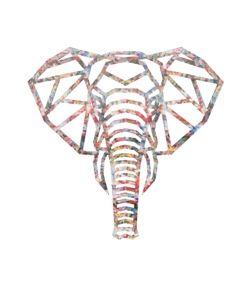 Stylized Elephant Head 3D Model - 3D Model