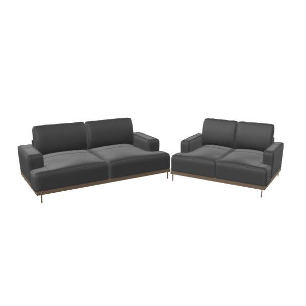 Elegant Modern Sofa Set 3D - 3D Model
