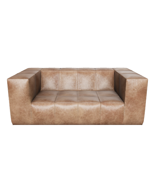 Stylish Leather Sofa Model - 3D Model