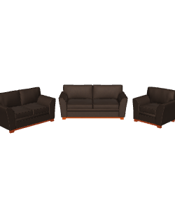 Elegant Sofa Set 3D Model - Furniture 3D Model