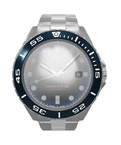Stainless Steel Diving Watch Model - Accessory 3D Model