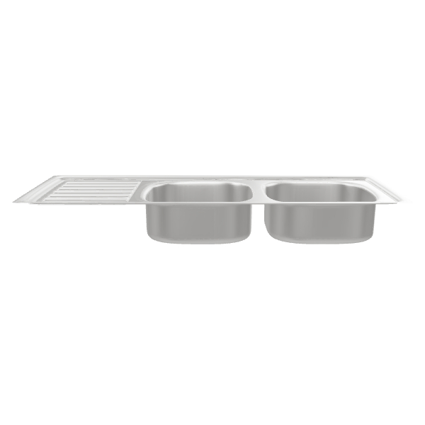 Double Basin Kitchen Sink 3D - 3D Model