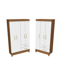 Combo Closet Furniture Set 3D - 3D Model