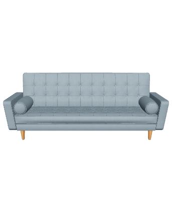 Stylish Modern Fabric Sofa 3D Model - Furniture 3D Model