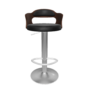 Stylish Adjustable Bar Stool 3D - 3D Model
