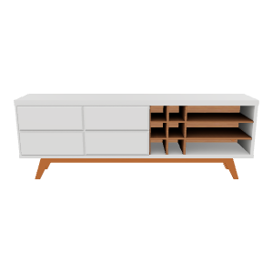 Modern Rack Furniture 3D Model - Furniture 3D Model