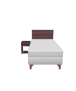 Stylish Single Bed 3D Model - 3D Model