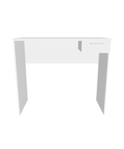 Minimalist White Desk Model - 3D Model