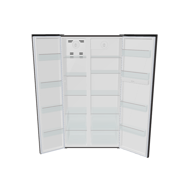 Stylish Double Door Refrigerator 3D - 3D Model