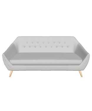 Contemporary Fabric Sofa 3D Model - Furniture 3D Model