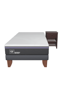 Modern Bed and Nightstand 3D - 3D Model