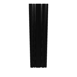 Stylized Black Vertical Wall Panel - 3D Model