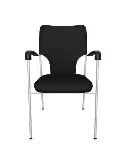 Stylish Black Office Chair Model - Furniture 3D Model