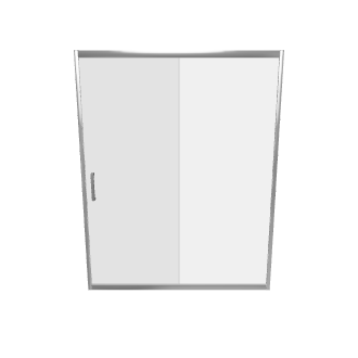 Stylish Modern Shower Door Model - Interior 3D Model