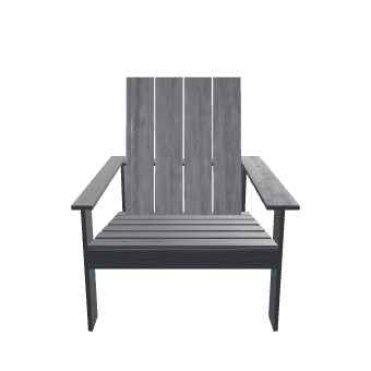 Stylish Outdoor Wooden Chair 3D - Furniture 3D Model
