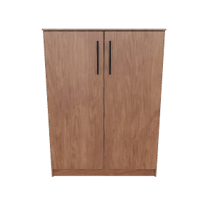 Stylish Wooden Storage Cabinet 3D - 3D Model