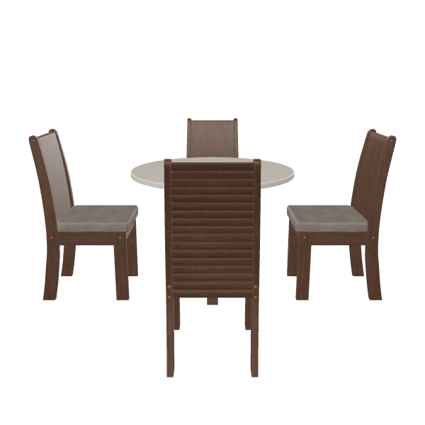 Elegant Dining Table Set 3D - 3D Model