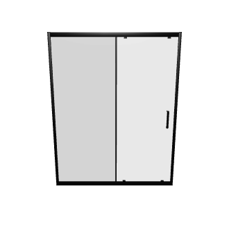 Sleek Modern Glass Door 3D - Architectural 3D Model