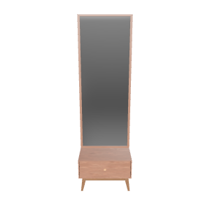 Modern Wooden Vanity Mirror 3D - 3D Model