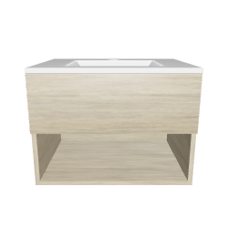Modern Wooden Bathroom Vanity 3D - 3D Model