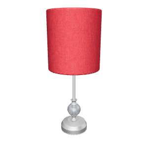 Stylish Red Table Lamp 3D - 3D Model