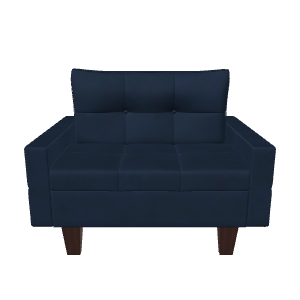 Stylish Modern Loveseat 3D Model - 3D Model
