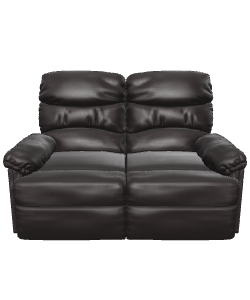 Comfortable Leather Loveseat Model - 3D Model