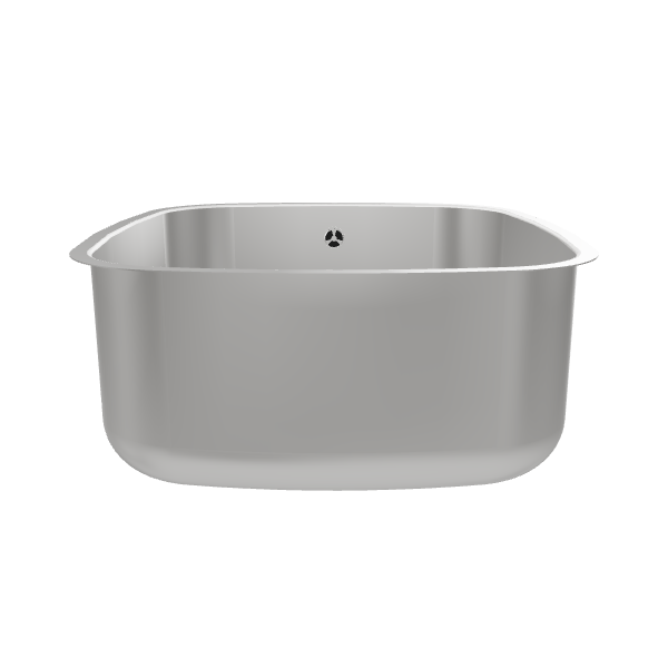 Sleek Stainless Steel Bathtub 3D - 3D Model