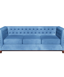 Sofá Roma 3C Velvet Sofa 3D - 3D Model